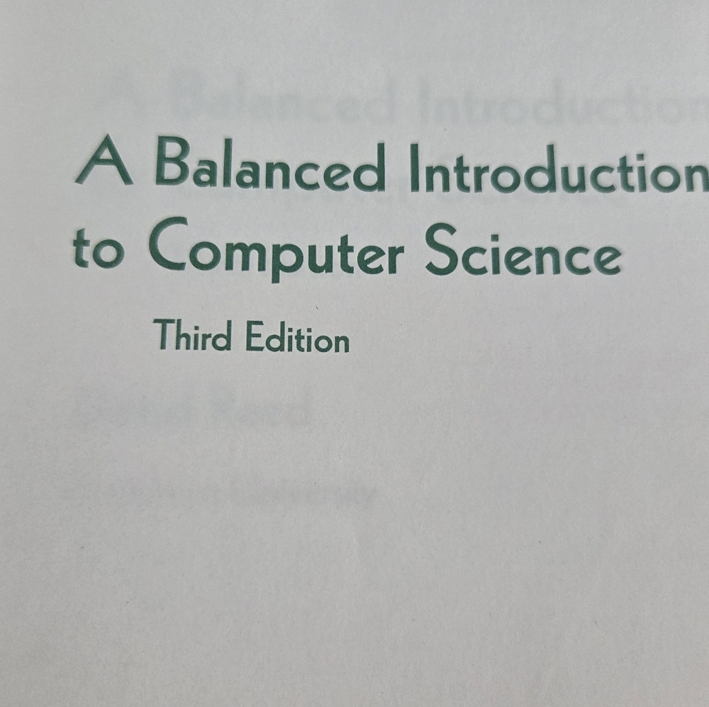 David Reed Black Computer Science Book - Picture 6 of 7